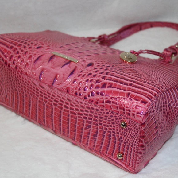 NWT BRAHMIN Phlox Pink Josette Tote Bag Leather Purse - Picture 3 of 5